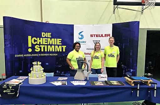 The Steuler stand at the Bendorf 2020 apprenticeship fair